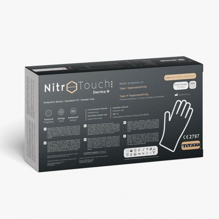 Manuși Nitril Medicale – Nitro Touch Derma Plus Black [3]