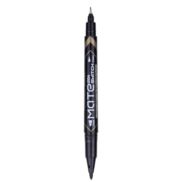 Marker Cd 2 Capete 0.5/1Mm Negru Deli [2]