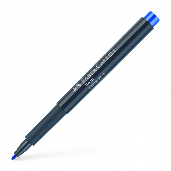 Marker Creativ Albastru Neon Faber-Castell [2]