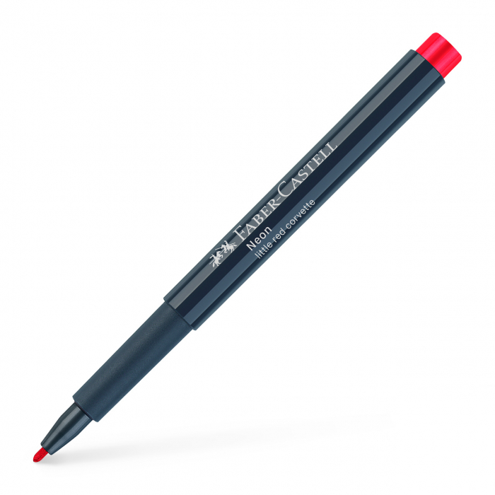 Marker Creativ Rosu Neon Faber-Castell [2]