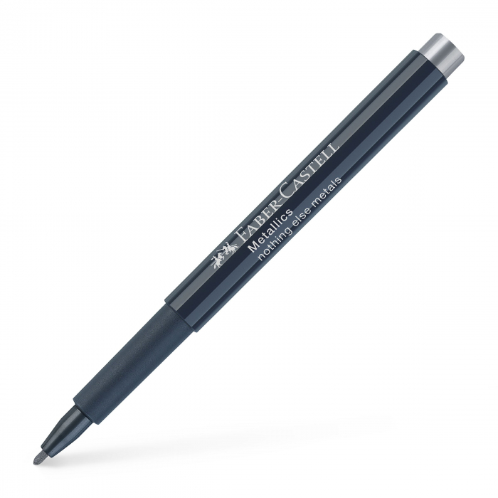 Marker Metallics Argintiu Faber-Castell [4]