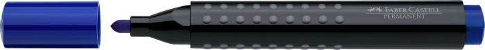 Marker Permanent Albastru Varf Rotund Grip 1504 Faber-Castell [1]