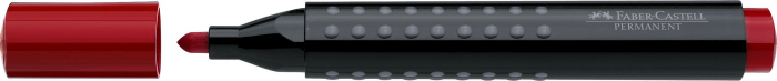 Marker Permanent Rosu Varf Rotund Grip 1504 Faber-Castell [1]