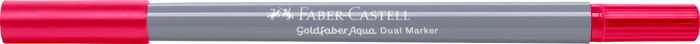 Marker Solubil 2 Capete Goldfaber Carmin Permanent 126 Faber-Castell [2]