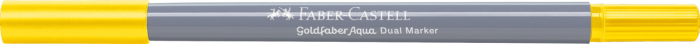 Marker Solubil 2 Capete Goldfaber Galben Cadmium 107 Faber-Castell [2]