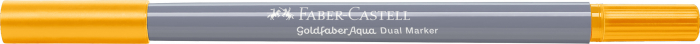 Marker Solubil 2 Capete Goldfaber Galben Crom Inchis 109 Faber-Castell [2]