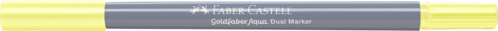 Marker Solubil 2 Capete Goldfaber Galben Glazurat Deschis 104 Faber-Castell [2]