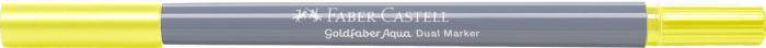 Marker Solubil 2 Capete Goldfaber Galben Lamaie 205 Faber-Castell [2]
