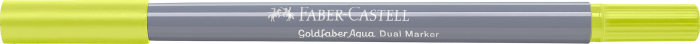 Marker Solubil 2 Capete Goldfaber Galben Lime 206 Faber-Castell [2]