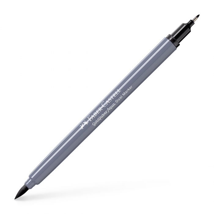Marker Solubil 2 Capete Goldfaber Negru Inchis 199 Faber-Castell [2]