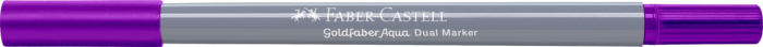 Marker Solubil 2 Capete Goldfaber Purpuriu 284 Faber-Castell [2]