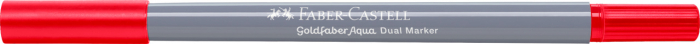 Marker Solubil 2 Capete Goldfaber Rosu 121 Faber-Castell [2]