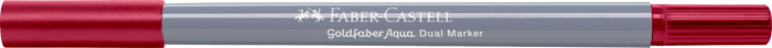 Marker Solubil 2 Capete Goldfaber Rosu Muscata 227 Faber-Castell [2]