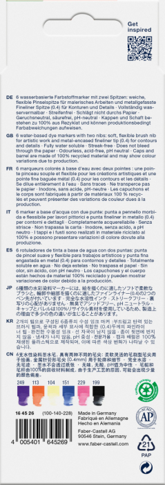 Marker Solubil 2 Capete Set 6 Buc Fantasy Goldfaber Faber-Castell [3]