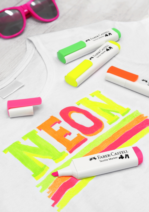 Marker Textil Galben Neon Faber-Castell [4]