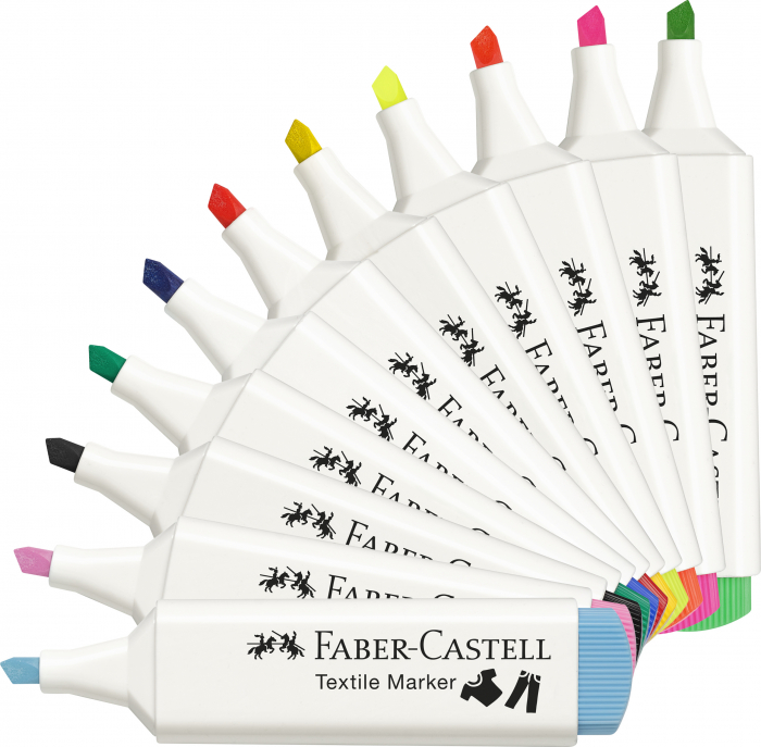 Marker Textil Verde Neon Faber-Castell [2]