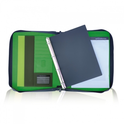 Organizator tip servieta OFFICE BOX negru cu verde [2]