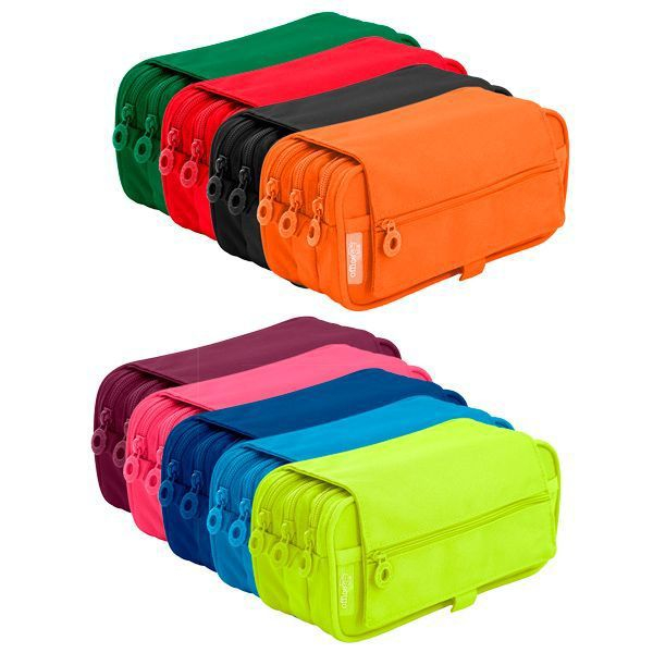 Penar 3 compartimente cu fermoar Colorline [3]