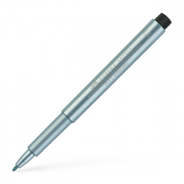 Pitt Artist Pen Albastru Metalizat Faber-Castell [2]