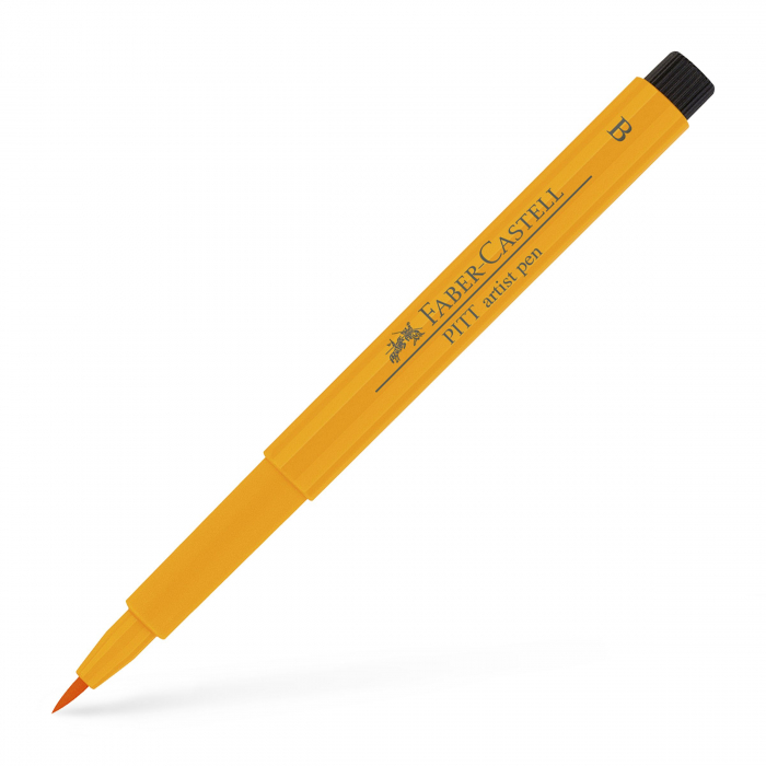 Pitt Artist Pen Brush Galben Crom Inchis Faber-Castell [2]