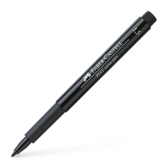 Pitt Artist Pen Caligrafic 1.5 Negru Faber-Castell [2]
