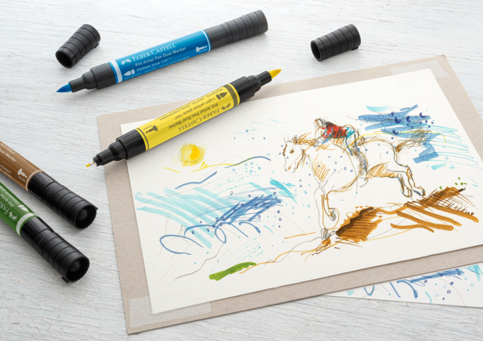 Pitt Artist Pen Dual Marker Bej Roscat 132 Faber-Castell [4]
