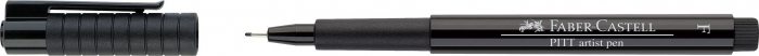 Pitt Artist Pen F Negru Faber-Castell [1]