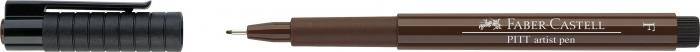 Pitt Artist Pen F Sepia Faber-Castell [1]