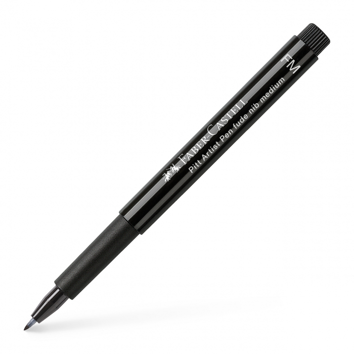 Pitt Artist Pen Fude Fm Negru Faber-Castell [2]