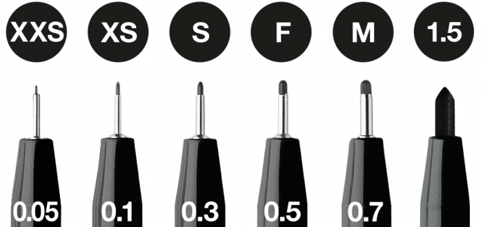 Pitt Artist Pen Set 6 Buc 0.05, 0.1, 0.3, 0.5, 0.7, 0.15 Faber-Castell [2]