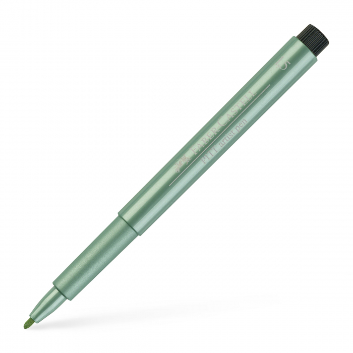 Pitt Artist Pen Verde Metalizat Faber-Castell [2]
