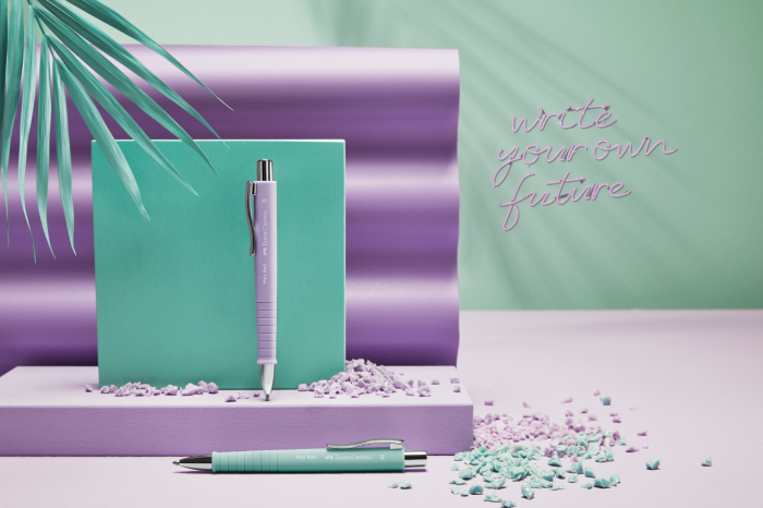 Pix Cu Mecanism Si Grip Bleu Caraibe Poly Ball Faber-Castell [3]