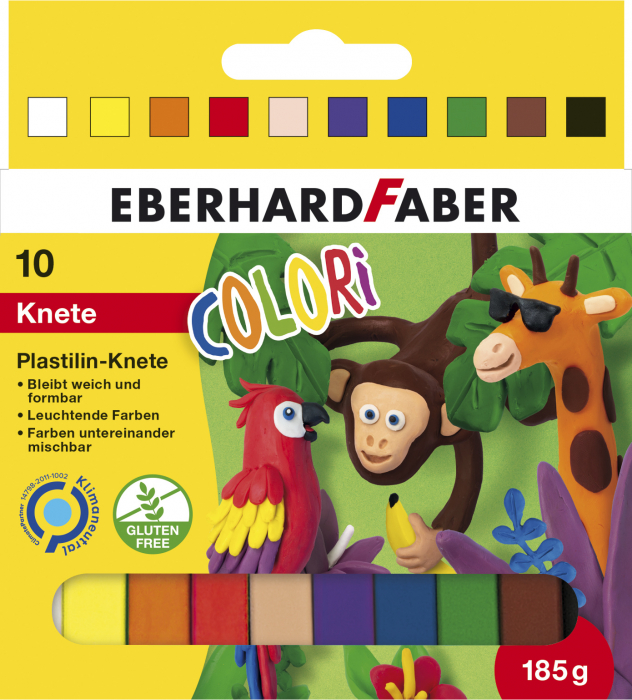 Plastilina 10 Culori 185G Eberhard Faber [1]