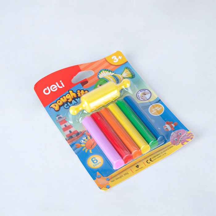 Plastilina 6 Culori 60G + Forma Modelaj Deli [2]