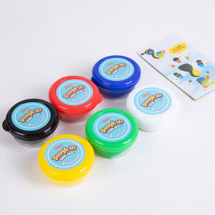 Plastilina Soft Light 6 Borcane* 15G Deli [2]