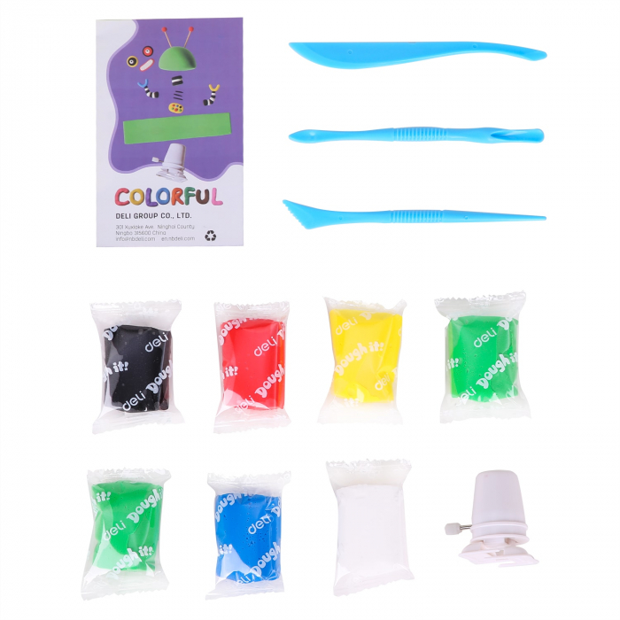 Plastilina Soft Light Robot_2  6  Culori Deli [4]
