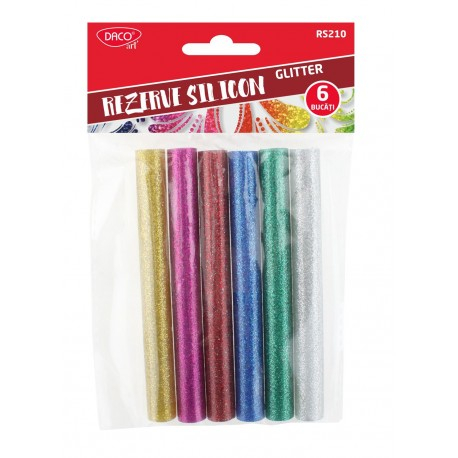 Rezerva Silicon 10Mm Set 6 Glitter Rs210 Daco [1]