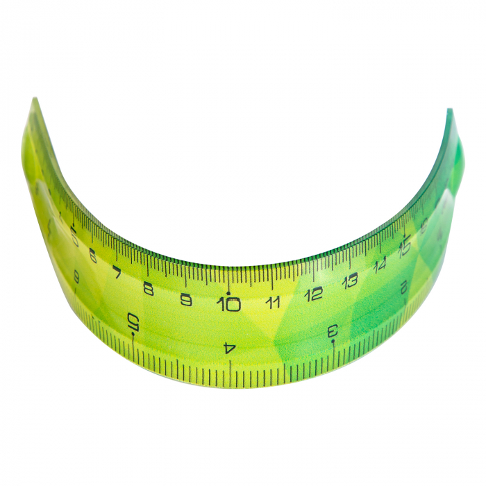 Rigla 20Cm Multicolora Flexibila Deli [2]