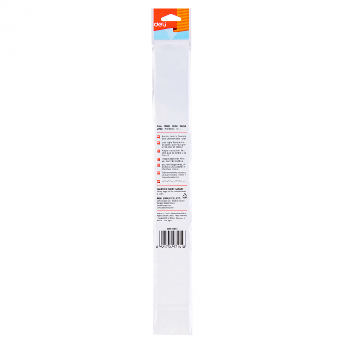 Rigla 30Cm Multicolora Flexibila Deli [4]