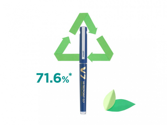 Roller 0.7Mm V7 Albastru Hi-Tecpoint Pilot [4]