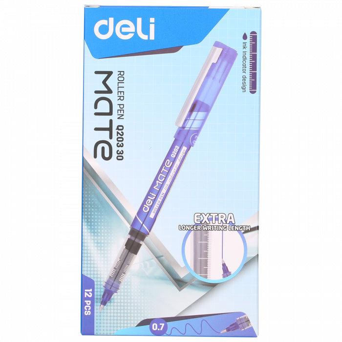 Roller Free Ink 0.7Mm Albastru Deli [4]