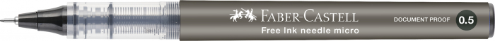 Roller Free Ink Needle 0.5Mm Negru Faber-Castell [3]