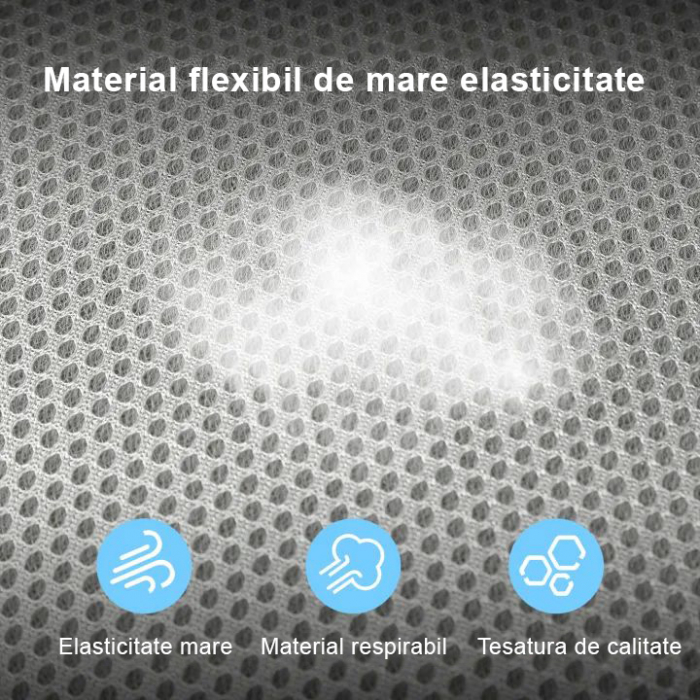 Scaun Birou Spatar Mesh, Sist Roti Abs 4938 Alb/Gri Deli [5]