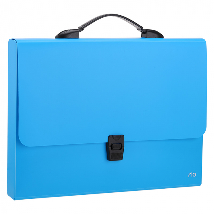 Servieta Plastic Cu Maner A4 Diverse Culori Neon Deli [3]