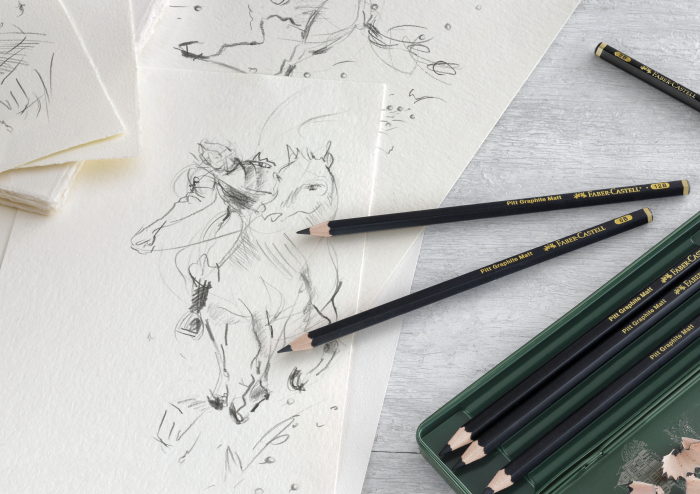 Set 6 Buc Creion Grafit Mat Pitt Faber-Castell [4]