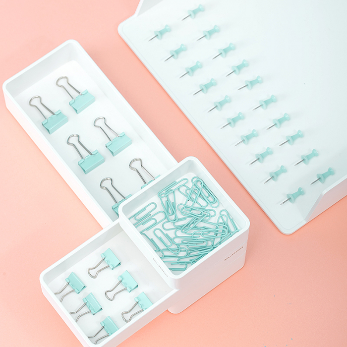 Set Accesorii Birou (Agrafe, Clipsuri, Pioneze) Vernil Deli [5]