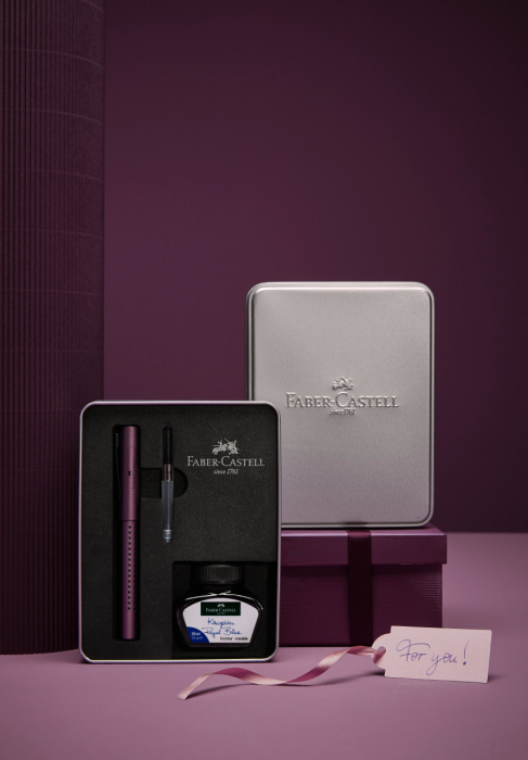 Set Cadou Stilou + Cerneala + Convertor Grip 2011 Berry Faber-Castell [2]