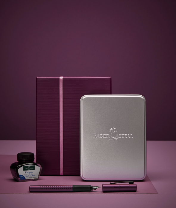 Set Cadou Stilou + Cerneala + Convertor Grip 2011 Berry Faber-Castell [3]