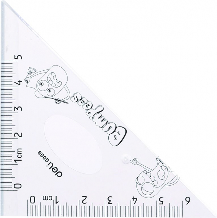 Set Geometrie 4 Piese Transp.  Bumpees Eg00803 Deli [4]