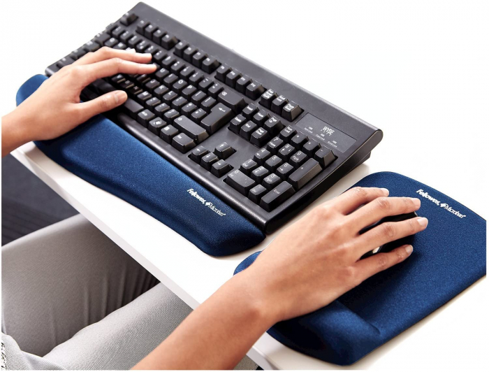 Suport Tastatura Plushtouch Albastru Fellowes [4]